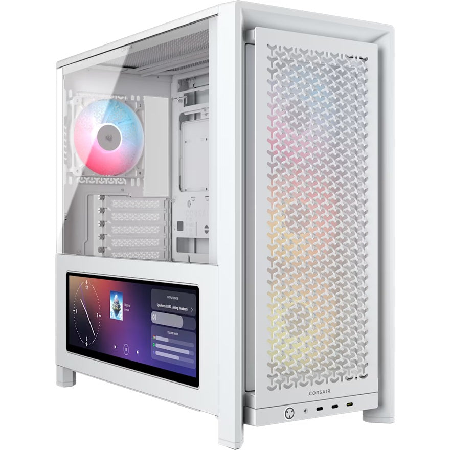 Corsair FRAME 4000D LCD RS ARGB Mid-Tower PC Case White