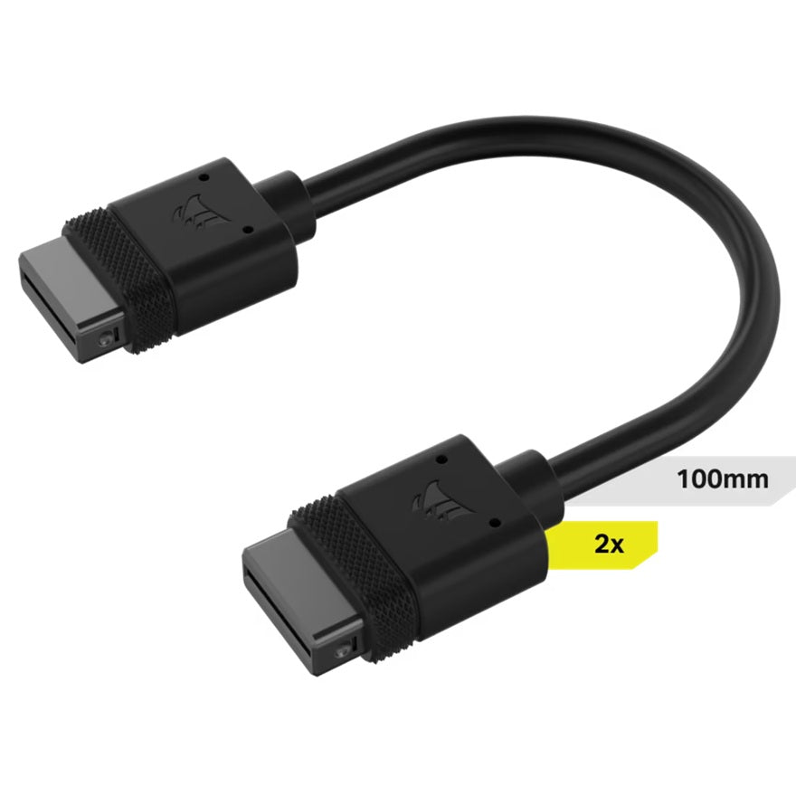 Corsair iCUE LINK Cable 2x 100mm Straight Connectors