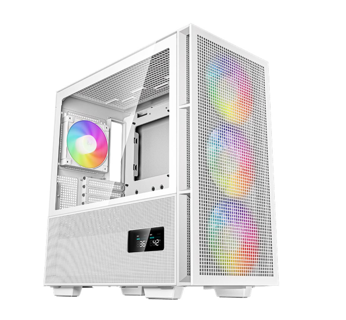 DeepCool CH560 DIGITAL White Mid-Tower ATX Case