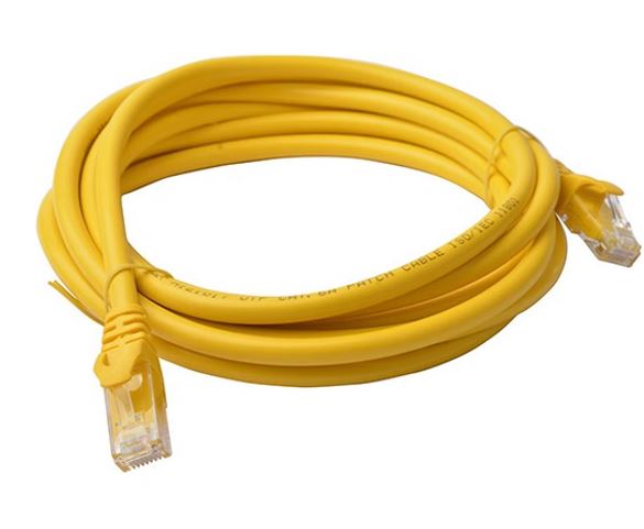 8Ware CAT6 Cable 3m Yellow RJ45 Ethernet Patch Cord