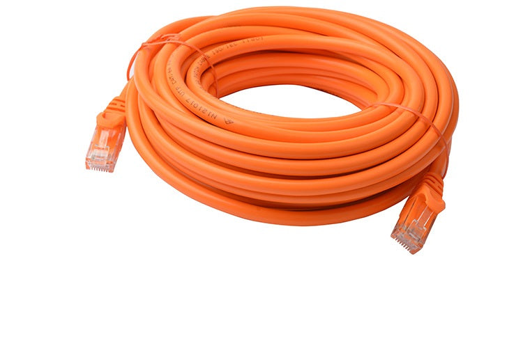 8Ware CAT6A Cable 10m Orange RJ45 Ethernet Patch Cord