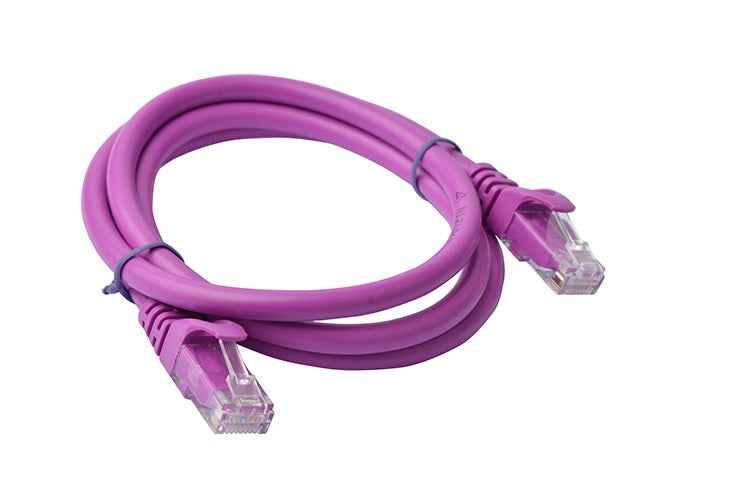 8Ware CAT6A Cable 1m Purple RJ45 Ethernet Patch Cord