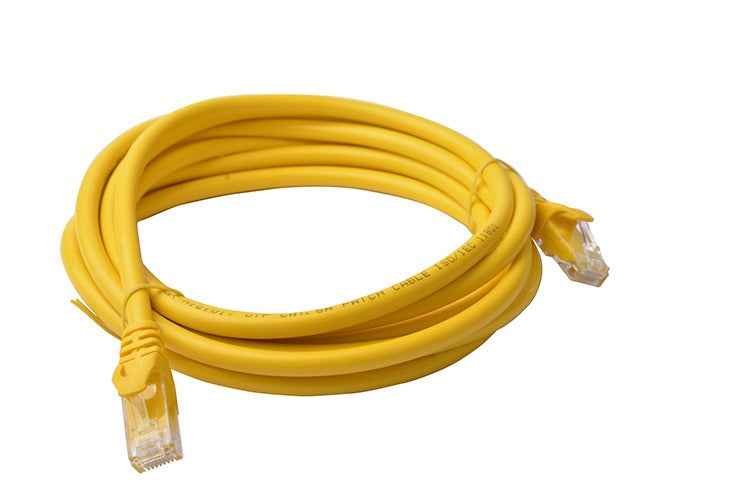 8Ware CAT6A 3m Yellow RJ45 Ethernet Patch Cable