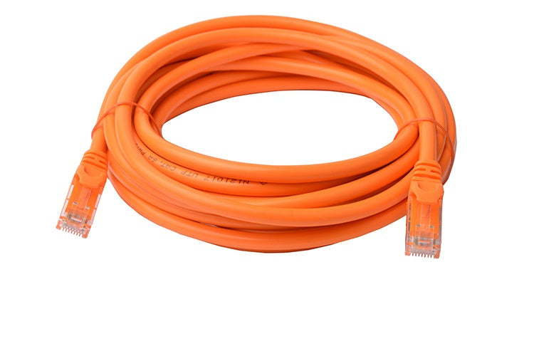 8Ware CAT6A Cable 5m Orange RJ45 Ethernet Patch Cord