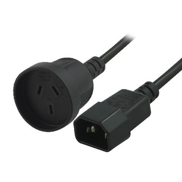 8Ware Power Extension Cable 15cm 3-Pin AU to IEC C14