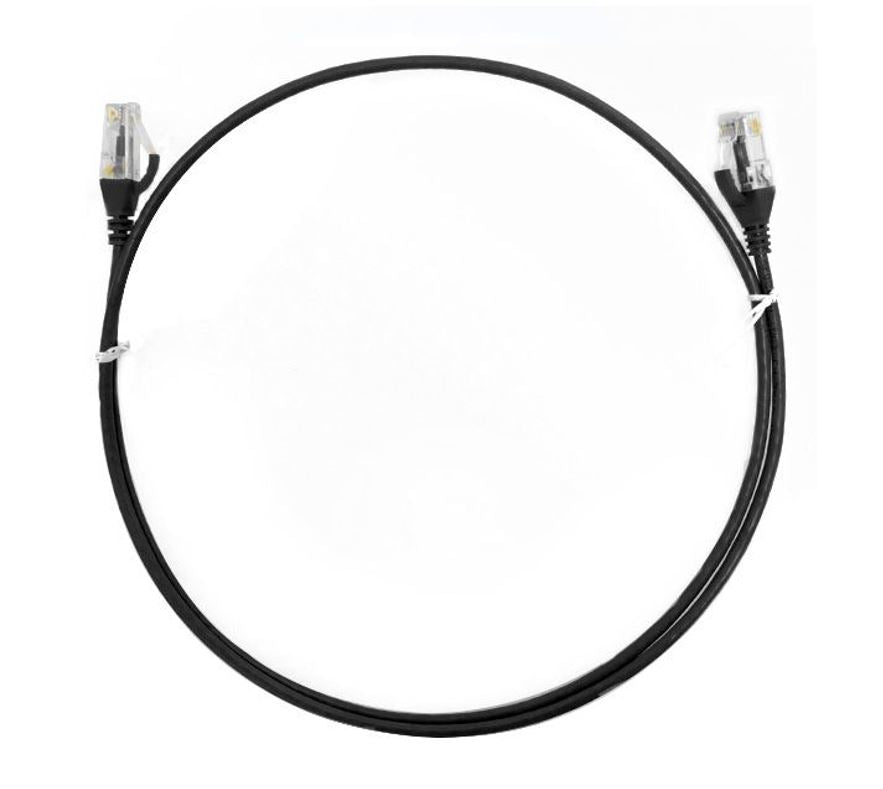 8ware CAT6 Ultra Thin Ethernet Cable 15m Black