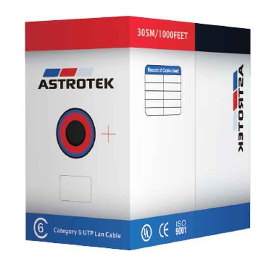 Astrotek CAT6 UTP Ethernet Cable 305m Roll Orange