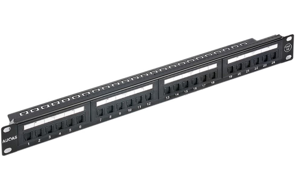 Astrotek 24-Port Cat6 UTP Patch Panel 1RU Rack Mount