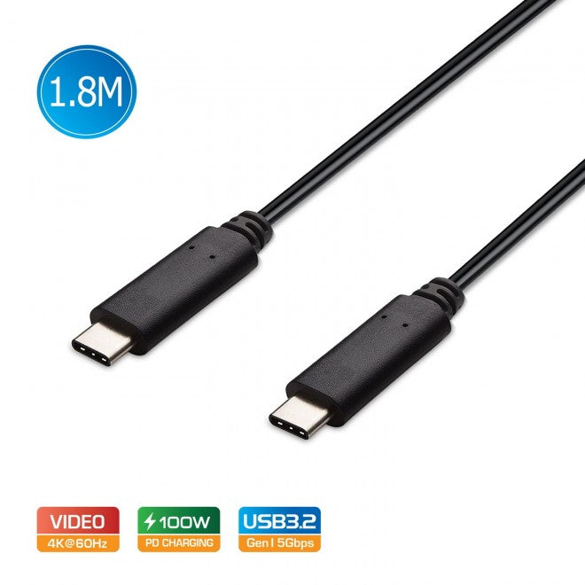 Simplecom CA519 USB-C Cable 100W PD 4K@60Hz 1.8M