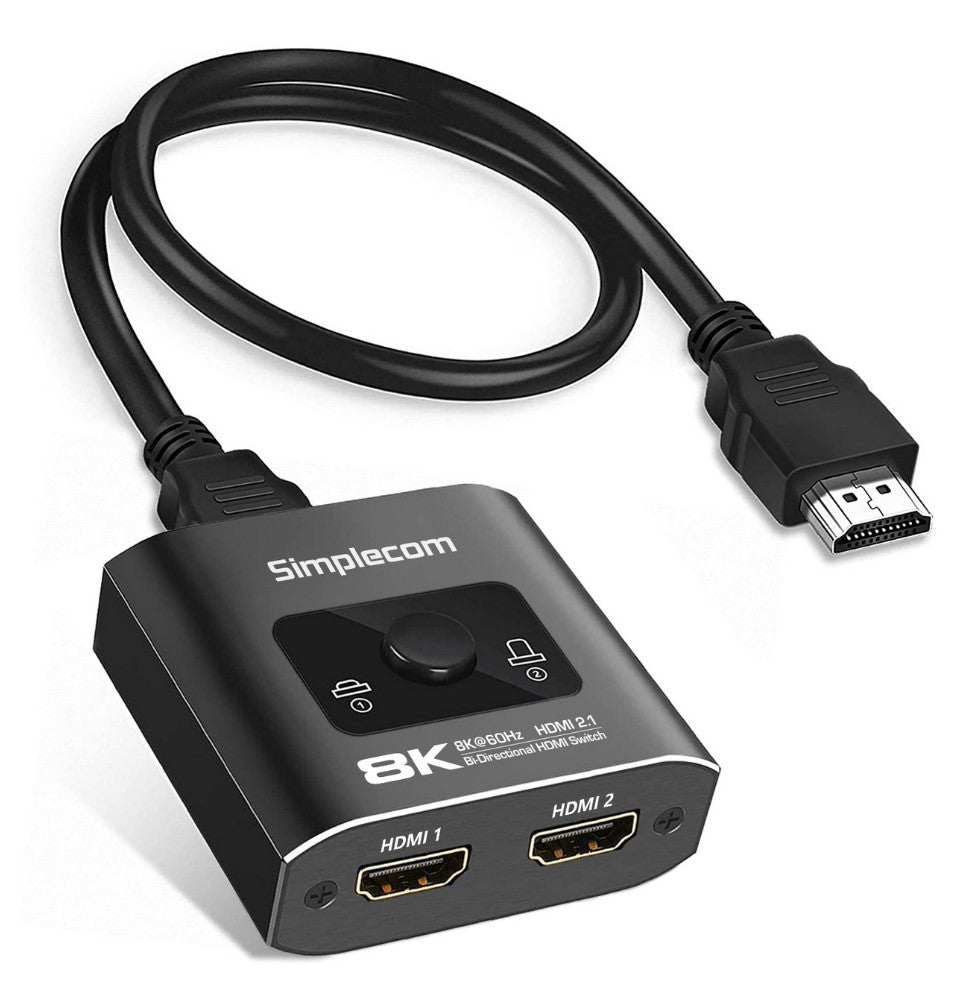 Simplecom CM302V2 Bi-Directional HDMI 2.1 Switch Selector 8K