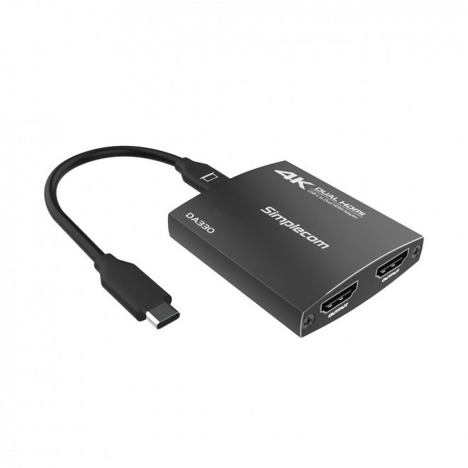 Simplecom DA330 USB-C Dual HDMI MST Adapter 4K@60Hz