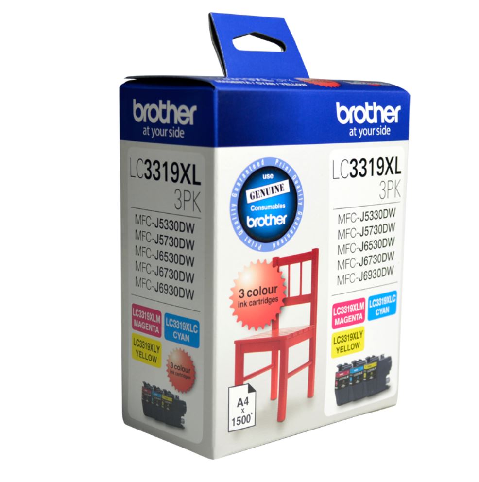 Brother LC-3319XL Colour Value Pack Inkjet Cartridges