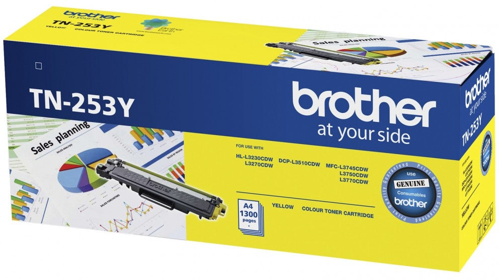 Brother TN-253Y Yellow Toner Cartridge