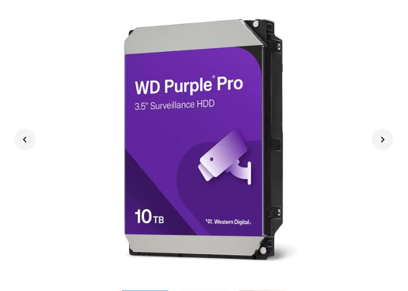 Western Digital WD Purple Pro 10TB Surveillance HDD