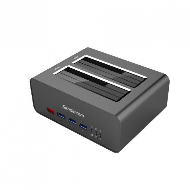 Simplecom SD352 Dual Bay SATA Docking Station with USB Hub