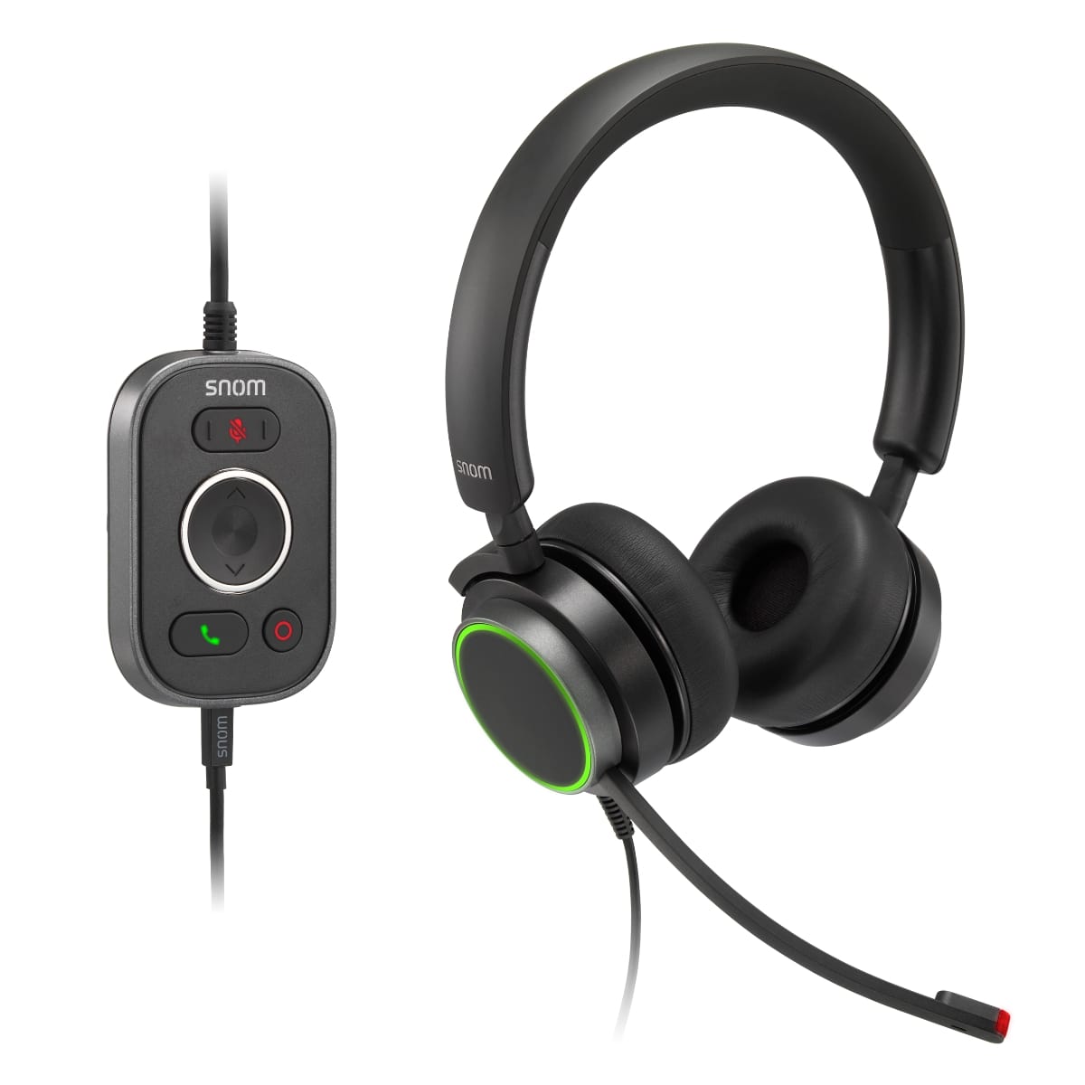 Snom A330D Binaural USB Headset with HD Audio