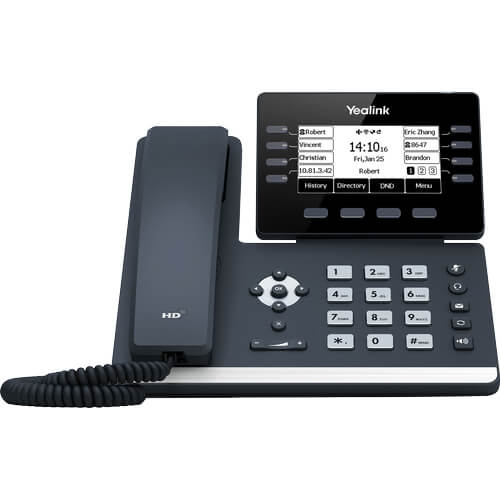 Yealink SIP-T53W 12-Line IP Desk Phone with WiFi & Bluetooth