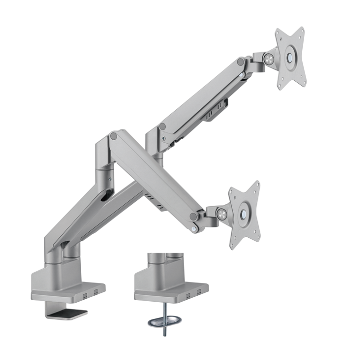 Brateck Dual Monitor Thin Gas Spring Arm 17-32 inch