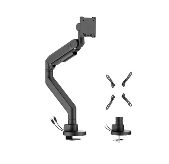 Brateck LDT92-C012UC-B Gas Spring Monitor Arm with USB