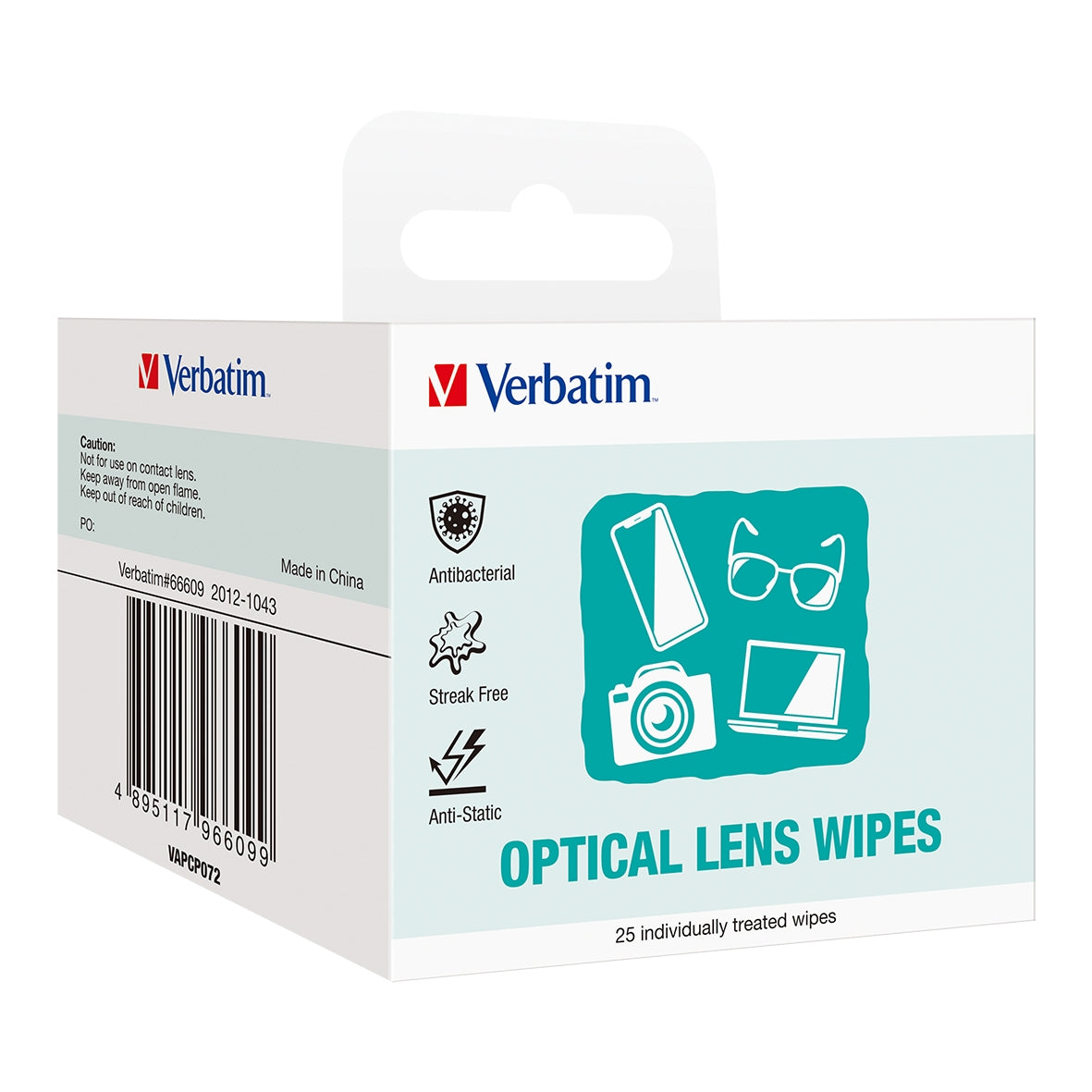 Verbatim Screen & Optics Cleaning Wipes 25 Pack