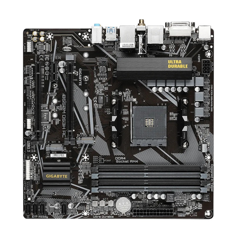 Gigabyte B550M DS3H AC AM4 Micro ATX Motherboard