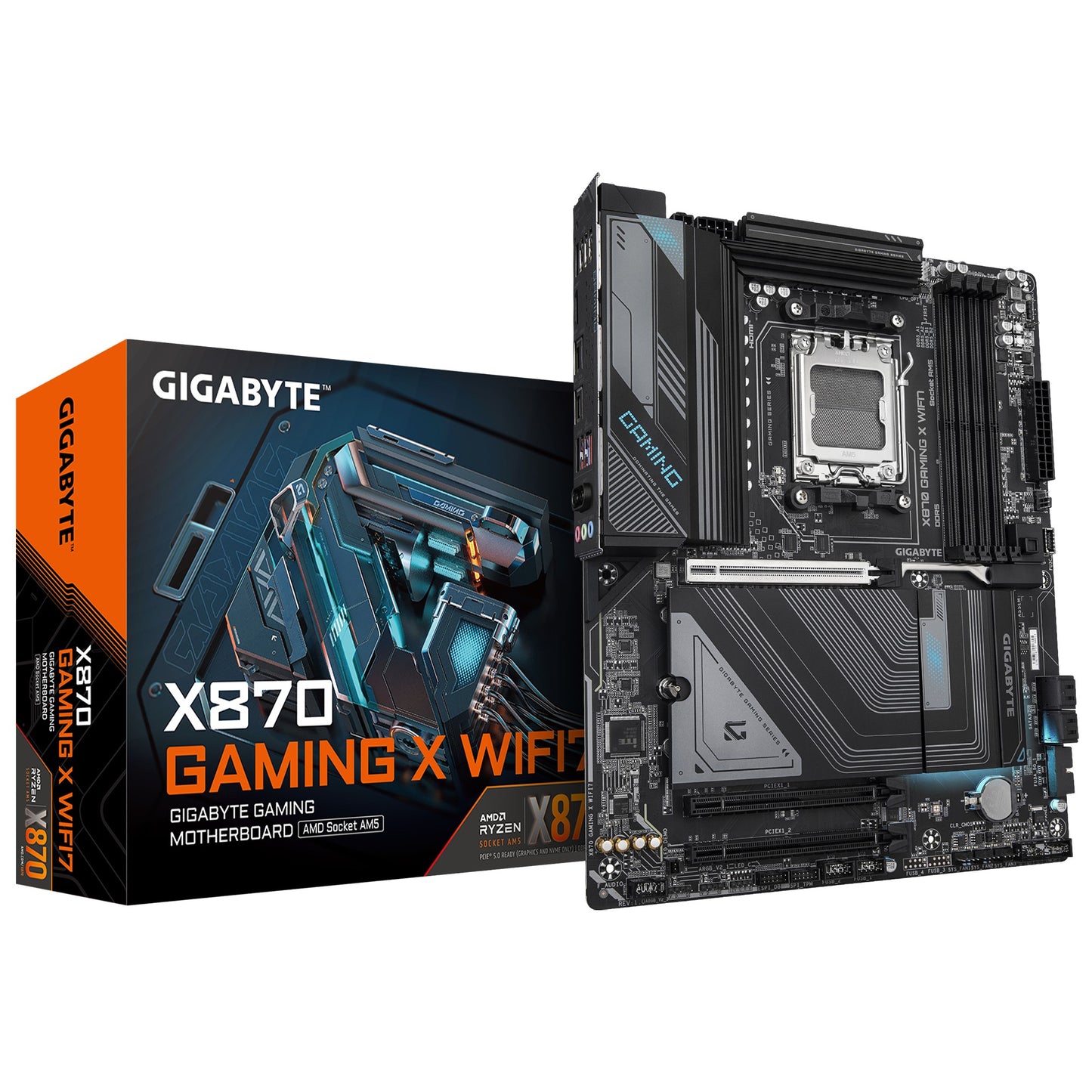 Gigabyte X870 GAMING X WIFI7 AMD AM5 ATX Motherboard