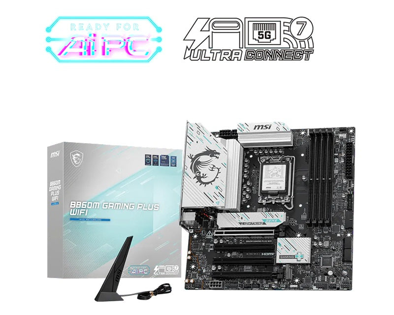 MSI B860M GAMING PLUS WIFI Micro-ATX Motherboard