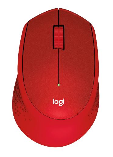 Logitech M331 SILENT PLUS Wireless Mouse Red