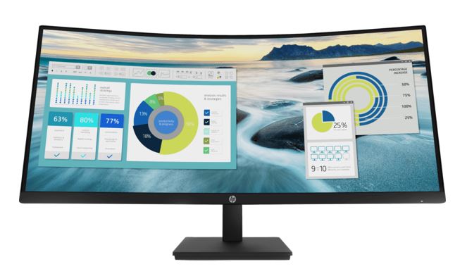HP P34hc G4 34" Curved Ultrawide Monitor WQHD
