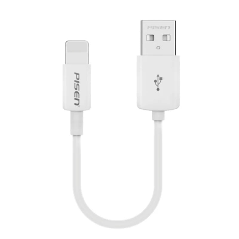 Pisen Mr White Lightning to USB-A Cable 20CM White