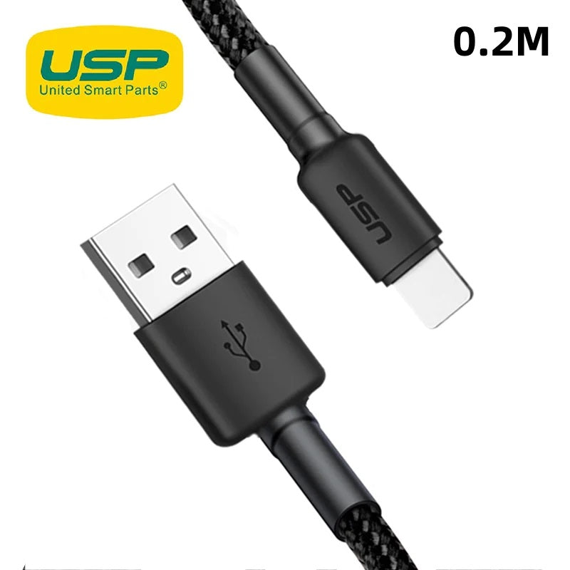 USP BoostUp Lightning to USB-A Cable 20cm Black