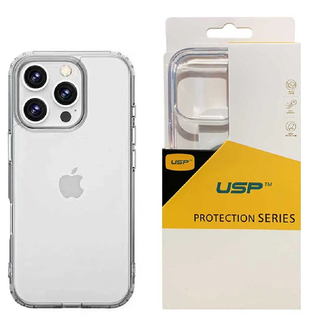 USP Clear Rock iPhone 16 Pro Max Shockproof Case