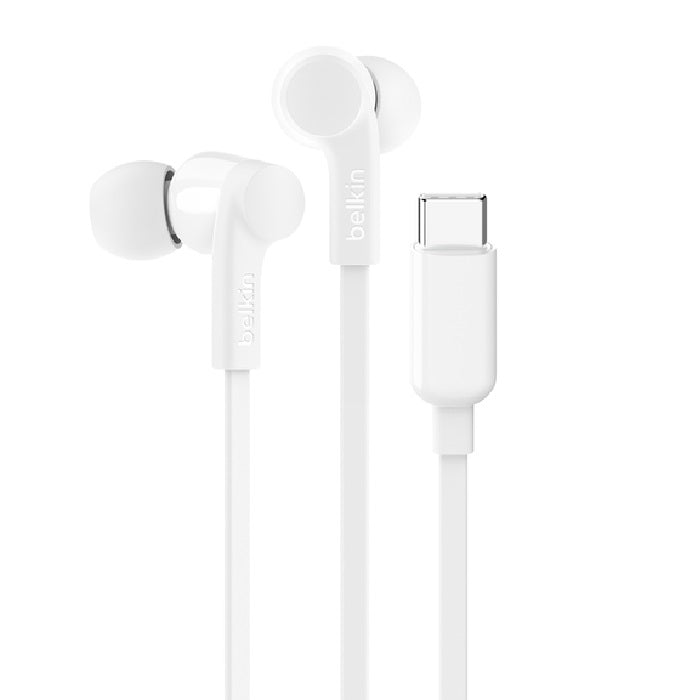 Belkin SoundForm USB-C Wired Earbuds White
