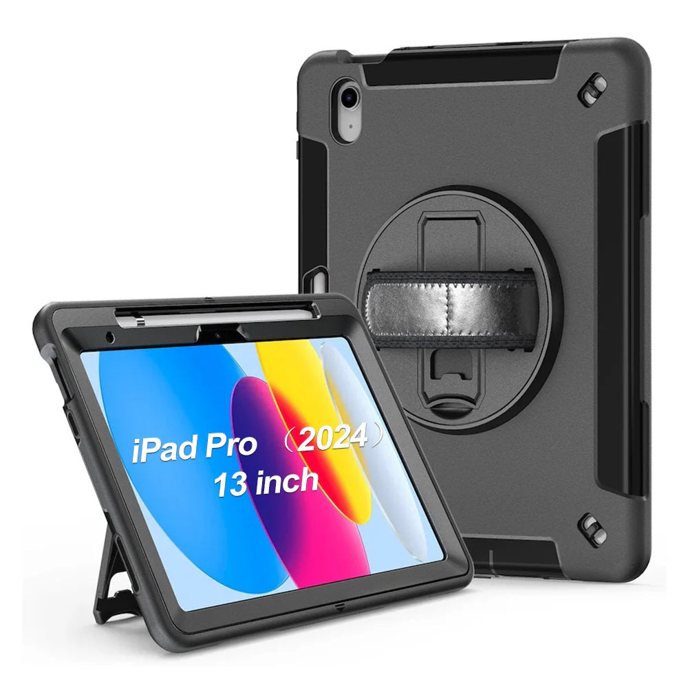 USP Rugged iPad Pro 13" Case with Kickstand & Straps