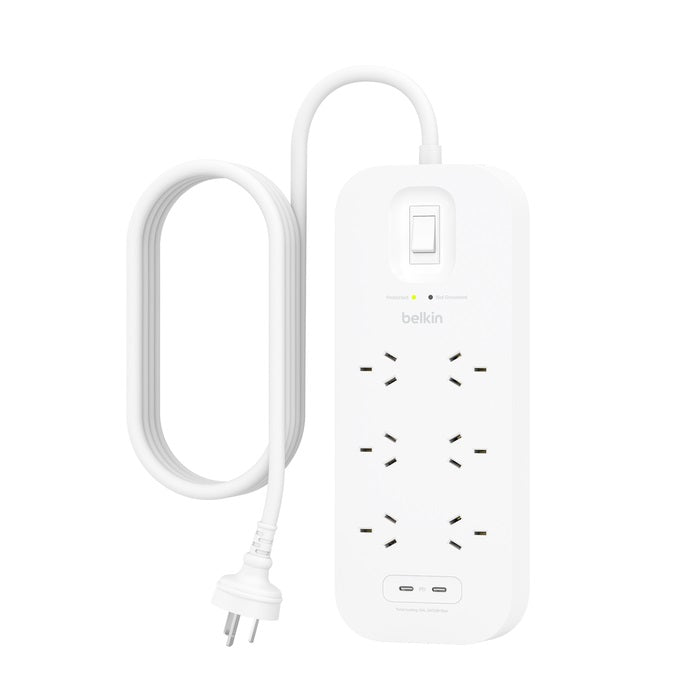 Belkin SurgePro 6-Outlet Surge Protector with Dual USB-C 30W