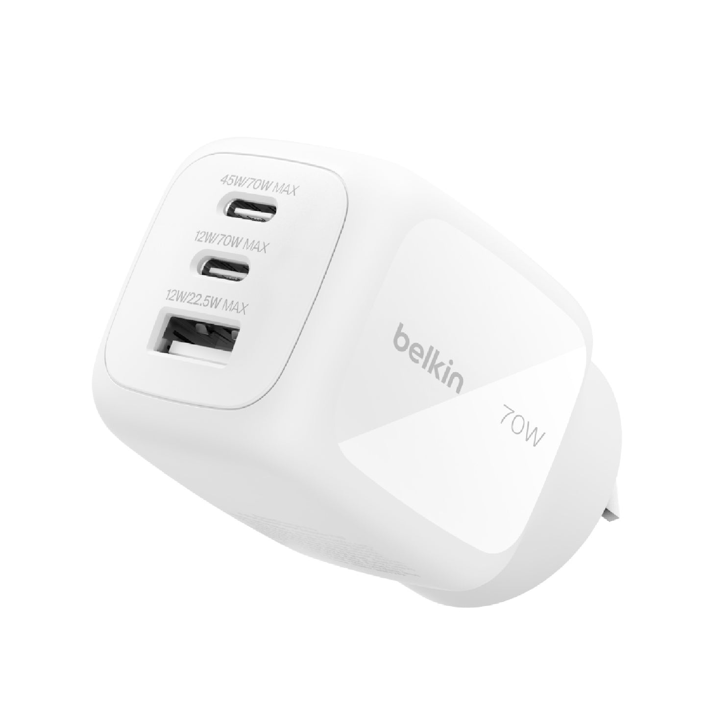 Belkin BoostCharge Pro 70W 3-Port GaN Wall Charger