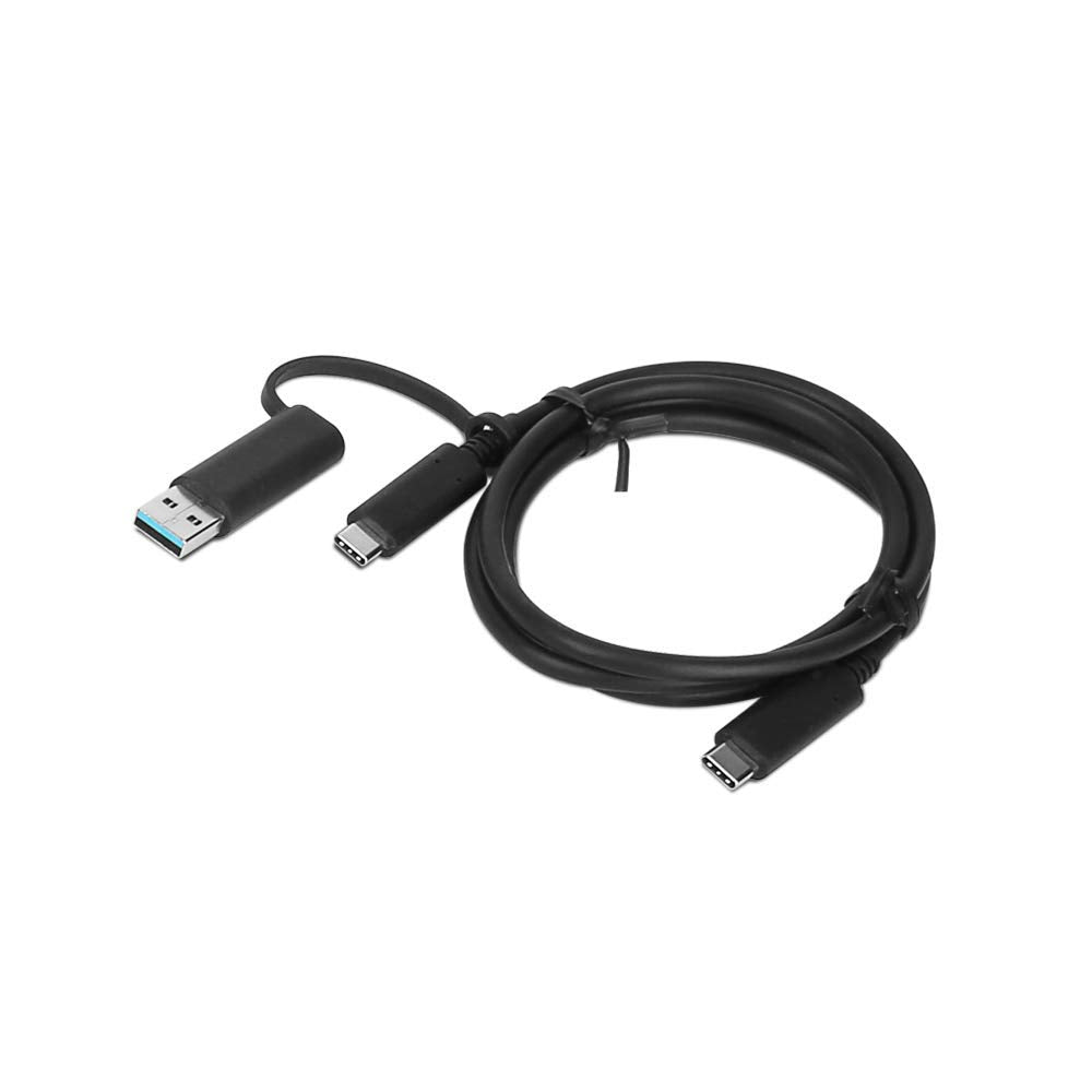 Lenovo Hybrid USB-C Cable with USB-A Adapter 1m