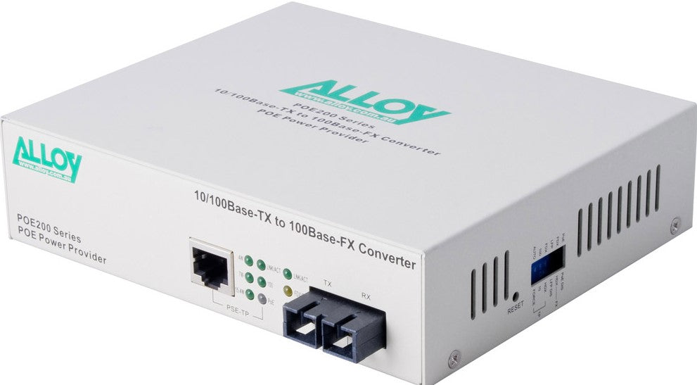Alloy POE200SC PoE Fast Ethernet Media Converter