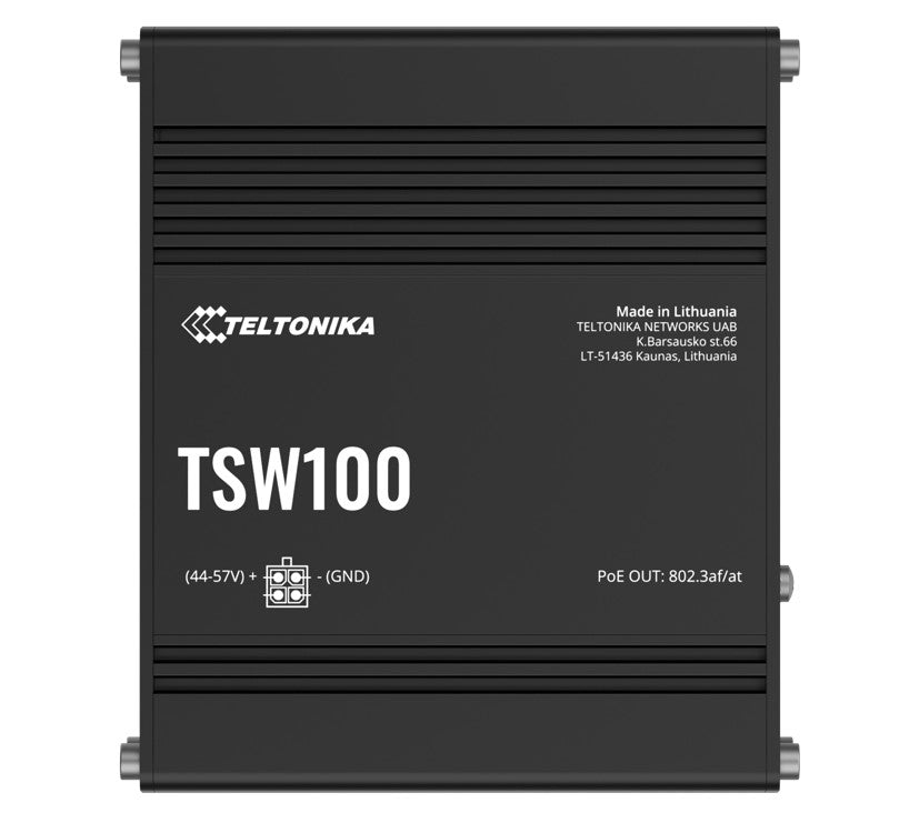 Teltonika TSW100 Industrial PoE+ Ethernet Switch