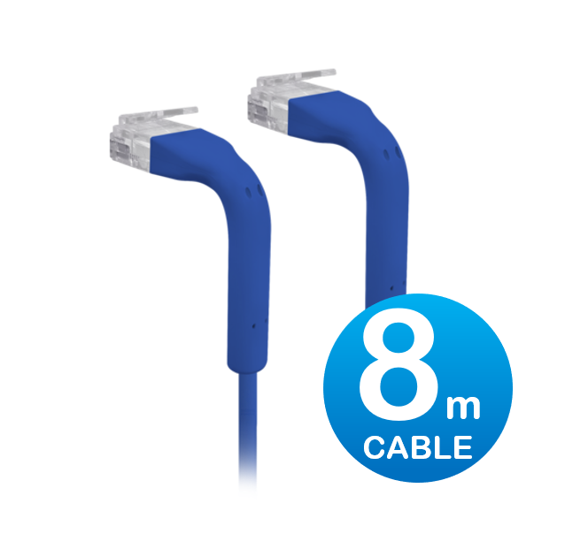 Ubiquiti UniFi 8m Cat6 Ethernet Patch Cable Blue