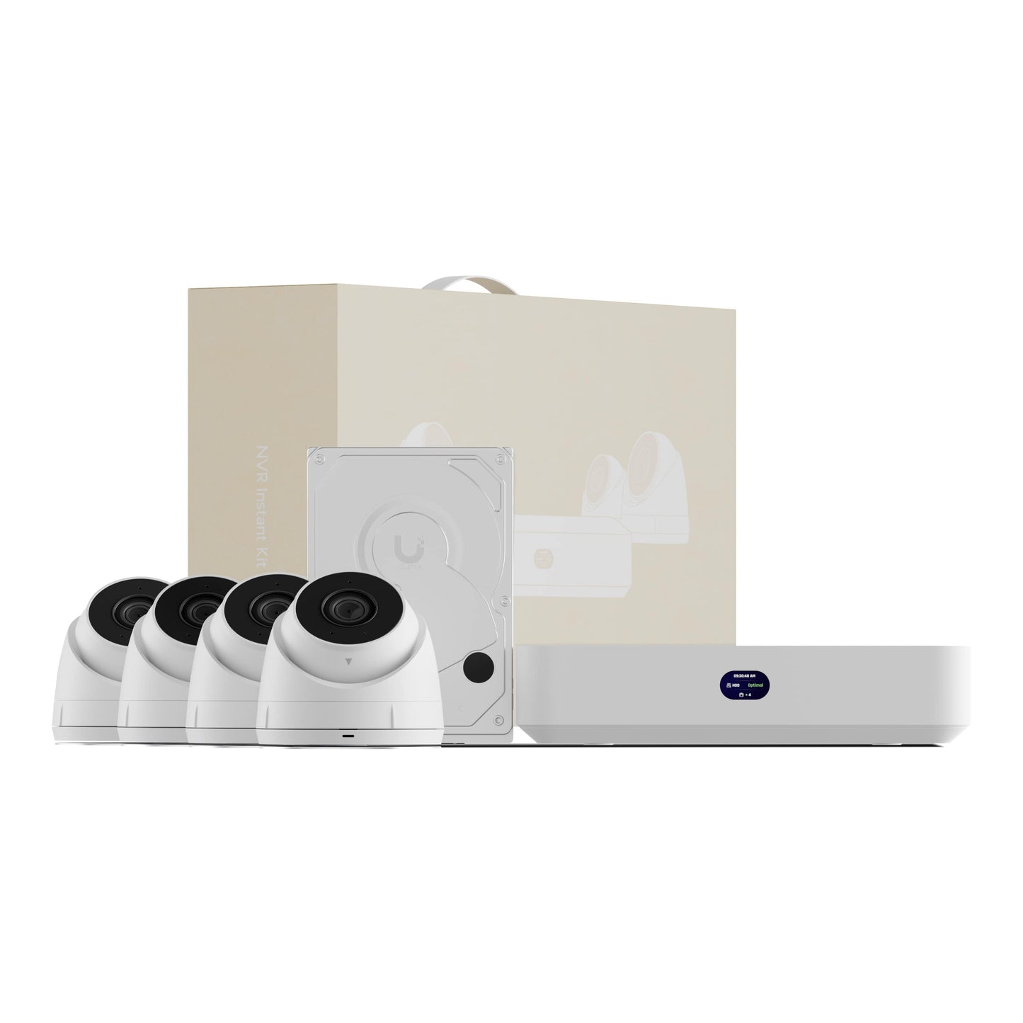 Ubiquiti UniFi Protect NVR Instant Kit with 4x G5 Turret Cameras