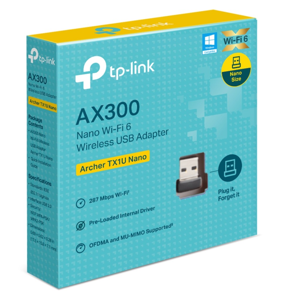 TP-Link Archer TX1U Nano AX300 Wi-Fi 6 USB Adapter