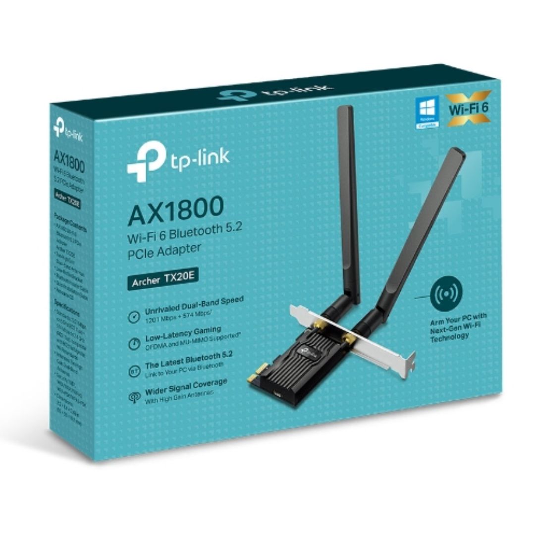 TP-Link Archer TX20E AX1800 Wi-Fi 6 PCIe Adapter