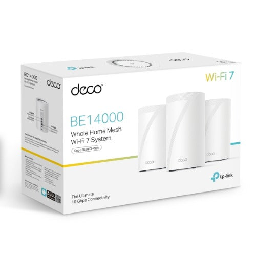 TP-Link Deco BE68 BE14000 Tri-Band Mesh Wi-Fi 7 System