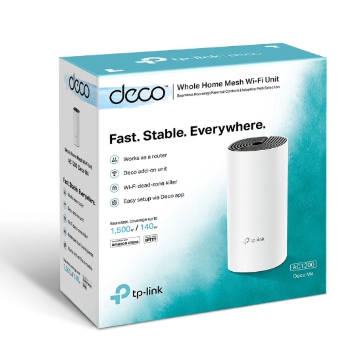 TP-Link Deco M4 AC1200 Mesh Wi-Fi System (1-Pack)