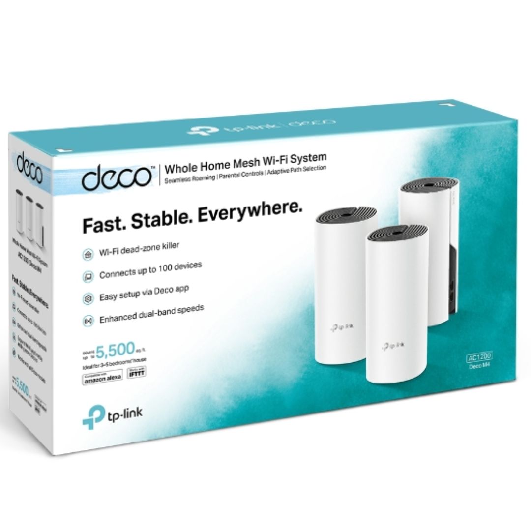 TP-Link Deco M4 3-Pack AC1200 Mesh Wi-Fi System