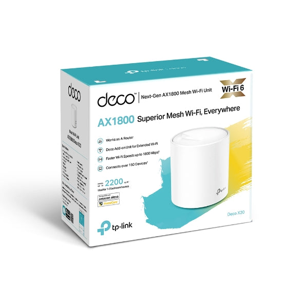 TP-Link Deco X20 AX1800 Mesh Wi-Fi 6 System