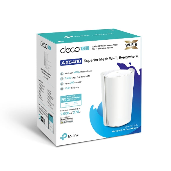 TP-Link Deco X73-DSL AX5400 VDSL Mesh Wi-Fi 6 Router