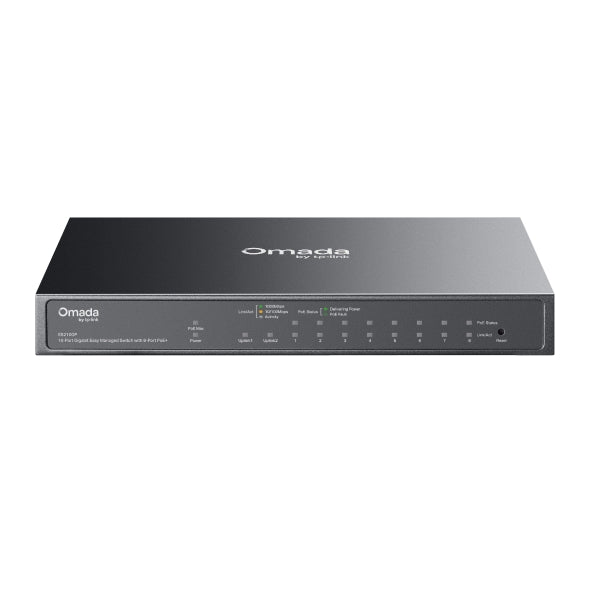 TP-Link ES210GP Omada 10-Port Gigabit Managed Switch with PoE+