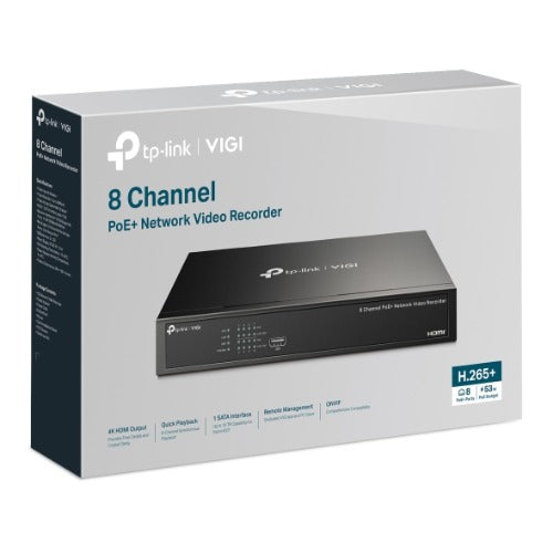 TP-Link VIGI NVR1008H-8P 8-Channel PoE+ NVR